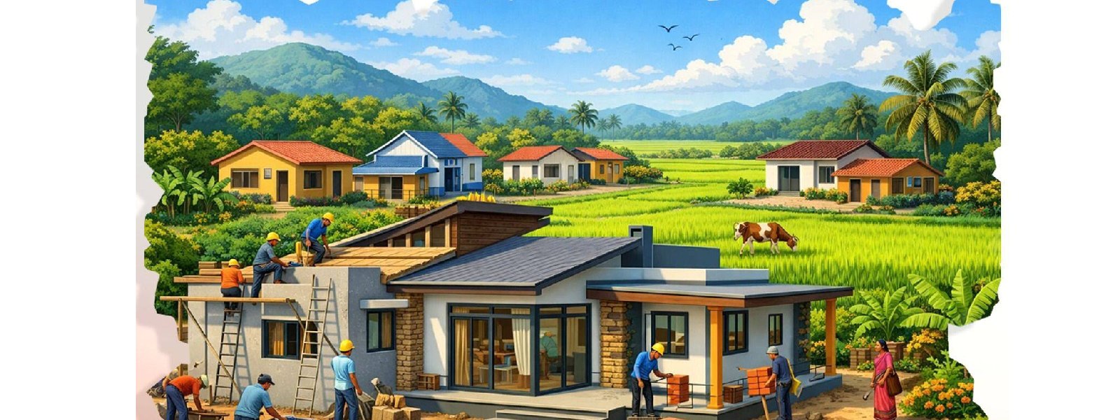 දිස්ත්‍රික් 13ක නිවාස ආධාර බෙදා දීම අද..